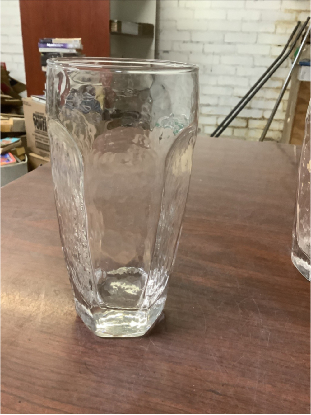 VTG LIBBEY CHIVALRY 6" Textured Clear Beverage Drinking Glass Replacement